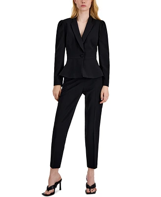 Tahari Asl Belted Wrap Pant Suit