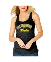 Women's Soft As A Grape Black Pittsburgh Pirates Multicount Racerback Tank Top