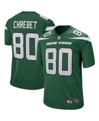 Men's Nike Wayne Chrebet Gotham Green New York Jets Game Retired Player Jersey