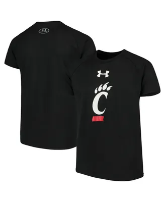 Big Boys Under Armour Black Cincinnati Bearcats 2.0 Logo Tech T-shirt