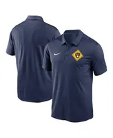 Men's Nike Navy Milwaukee Brewers Diamond Icon Franchise Performance Polo Shirt