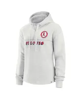 Women's Fanatics Oatmeal St. Louis Cardinals True Classics Legacy Quarter-Zip Hoodie