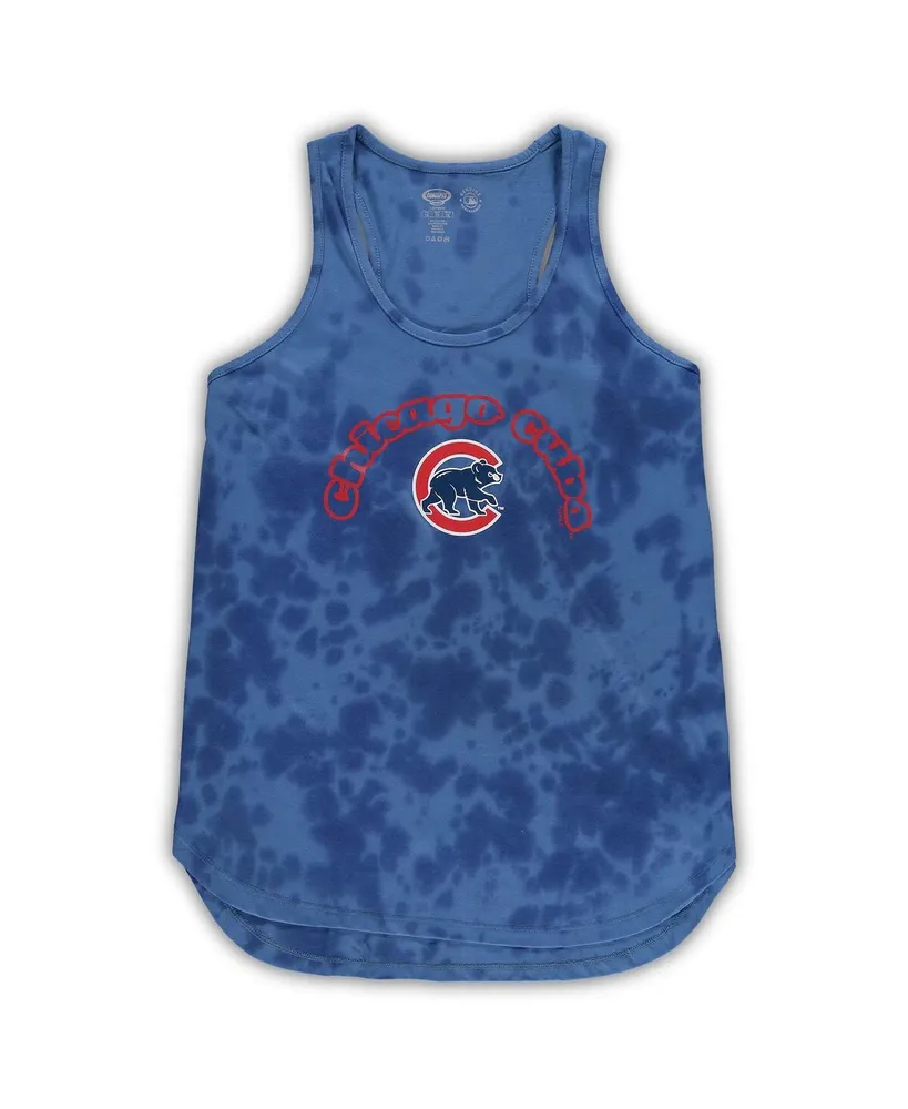 Women's Concepts Sport Royal Chicago Cubs Plus Jersey Tank Top and Pants Sleep Set