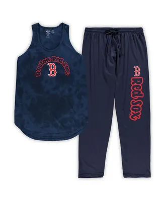 Women's Concepts Sport Navy Boston Red Sox Plus Jersey Tank Top and Pants Sleep Set