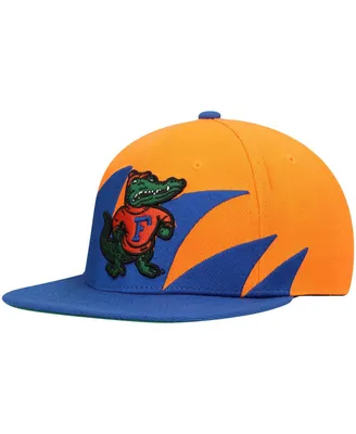 Men's Mitchell & Ness Royal, Orange Florida Gators Sharktooth Snapback Hat
