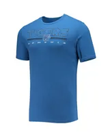 Men's Concepts Sport Heathered Charcoal, Royal Memphis Tigers Meter T-shirt and Pants Sleep Set