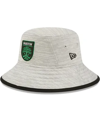 Men's New Era Heather Gray Austin Fc Distinct Bucket Hat