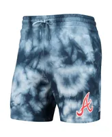 Men's New Era Navy Atlanta Braves Team Dye Shorts