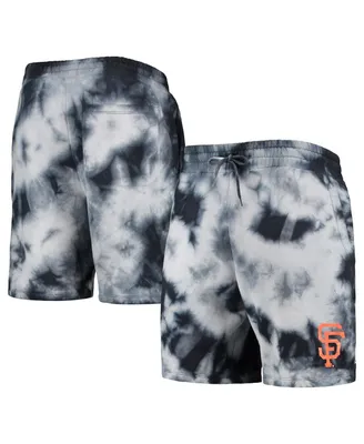 Men's New Era Black San Francisco Giants Team Dye Shorts