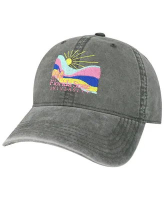 Men's League Collegiate Wear Gray Florida State Seminoles Beach Club Rays Relaxed Twill Adjustable Hat