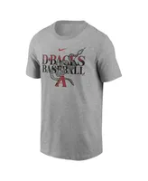 Men's Nike Heathered Gray Arizona Diamondbacks Local Team T-shirt