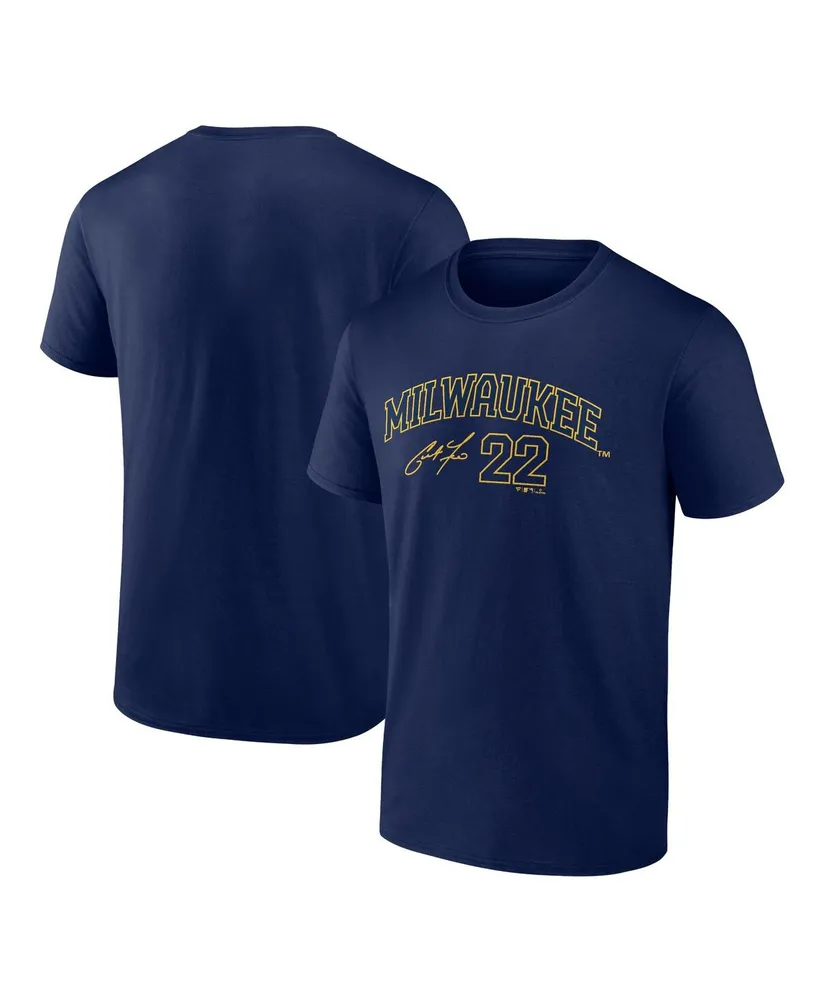Milwaukee Brewers Youth Name And Number Player T-Shirt Christian Yelich