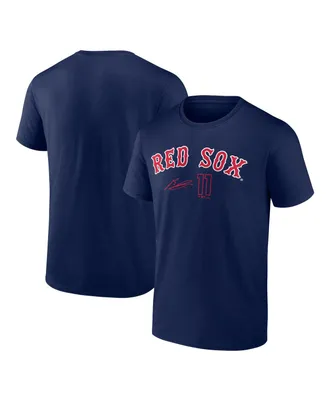Men's Fanatics Rafael Devers Navy Boston Red Sox Player Name and Number T-shirt