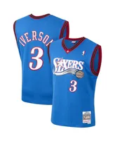 Men's Mitchell & Ness Allen Iverson Royal Philadelphia 76ers Hardwood Classics - Swingman Jersey