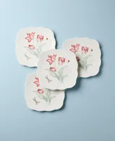 Lenox Butterfly Meadow Square Accent Plate Set, Set of 4