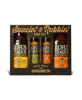 Rufus Teague Bbq Kit Gift Set, 4 Piece