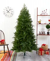 Vienna Fir Artificial Christmas Tree with Lights and Bendable Branches, 72"