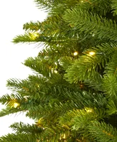 Sierra Spruce Natural Look Artificial Christmas Tree with Lights and Bendable Branches, 72"