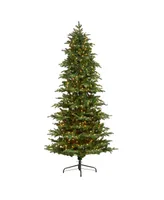 South Carolina Fir Artificial Christmas Tree with Lights and Bendable Branches, 96"