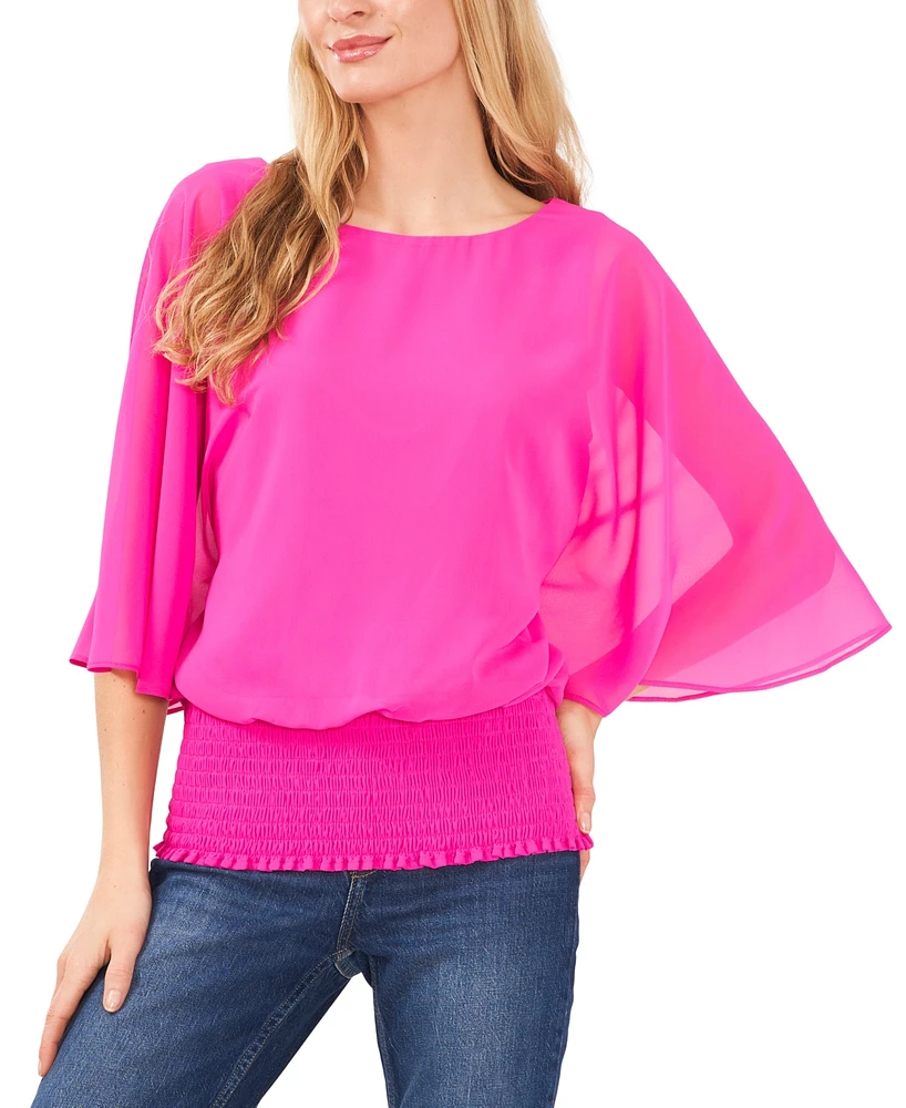 Sam & Jess Women's Smocked-Waist Top