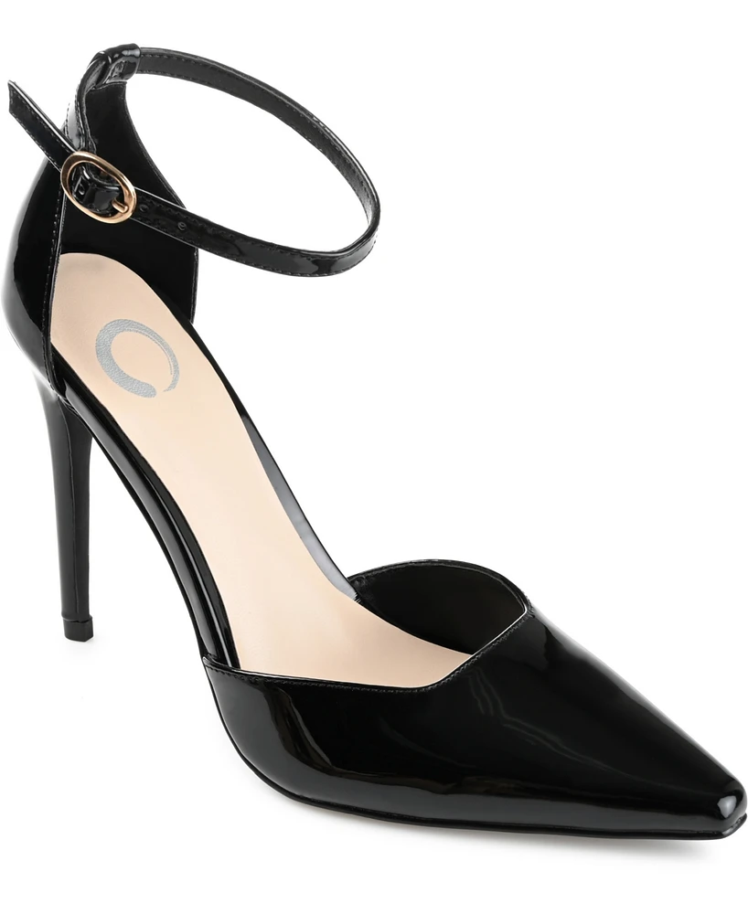 Journee Collection Women's Miriem Ankle Strap Stiletto Pumps