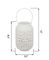 Flora Bunda Led Celtic Knot Ceramic Lantern, 5.5"