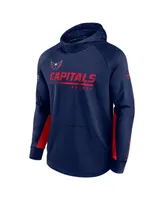 Men's Fanatics Navy Washington Capitals Authentic Pro Locker Room Raglan Pullover Hoodie