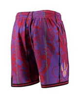 Men's Mitchell & Ness Purple Toronto Raptors Hardwood Classics Lunar New Year Swingman Shorts