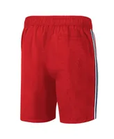 Men's G-iii Sports by Carl Banks Red and Navy Washington Capitals Sand Beach Swim Shorts