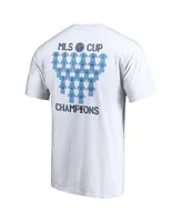 Men's Fanatics White New York City Fc 2021 Mls Cup Champions One Team Roster T-shirt