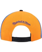 Men's Mitchell & Ness Orange New York Knicks On The Block Snapback Hat