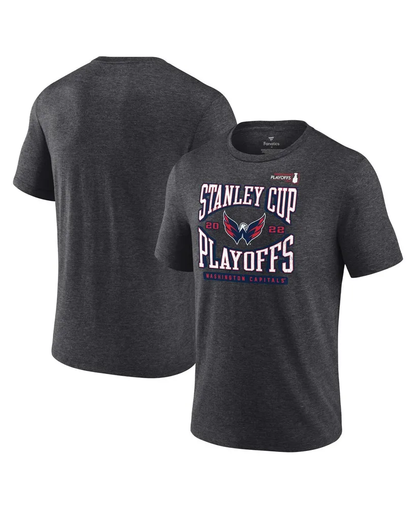 Men's Fanatics Branded Charcoal Minnesota Wild 2022 Stanley Cup Playoffs Wraparound T-Shirt