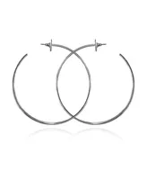 Vince Camuto Drop Hoop Earrings - Silver