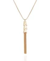 Vince Camuto Gold-Tone Long Tassel Chain Necklace - Gold