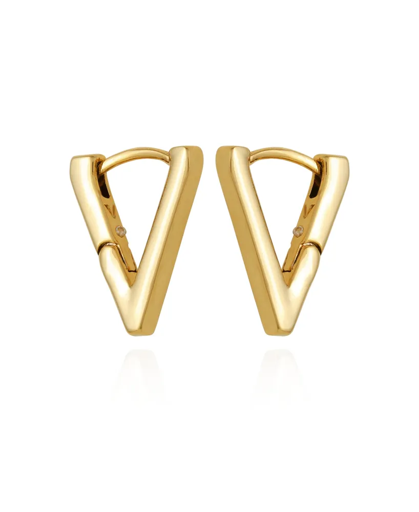 Vince Camuto V-Hinge Huggie Earrings - Gold