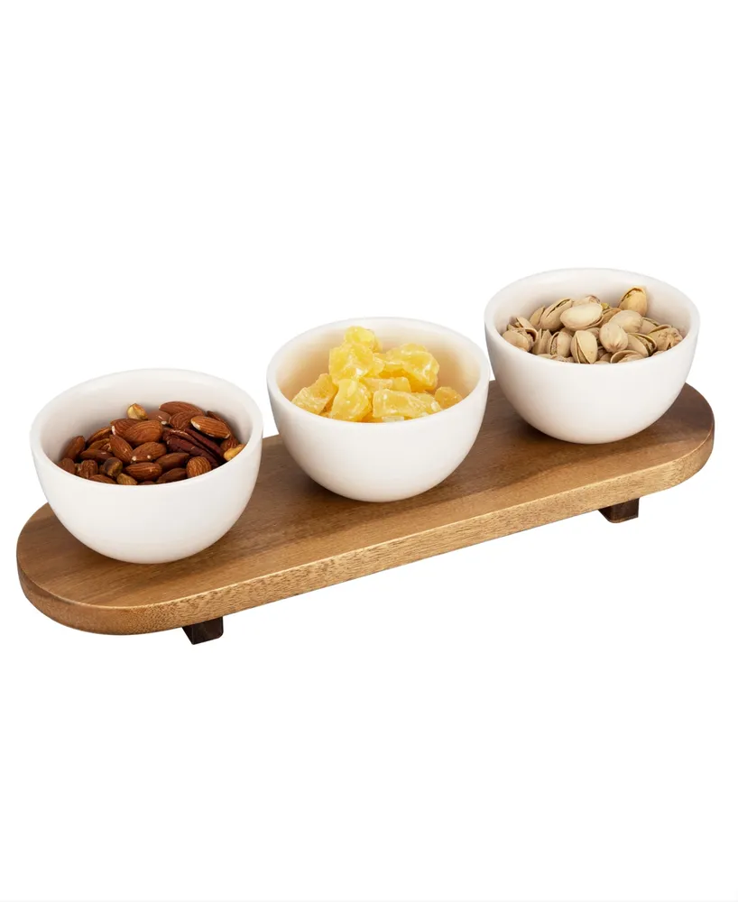 Thirstystone Tray with Condiment Bowls Set, 3 Pieces