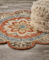 Closeout! Lr Home Radiance RDC54091 4' x 4' Round Area Rug