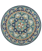 Lr Home Radiance RDC54099 4' x 4' Round Area Rug