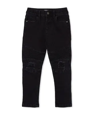 Cotton On Toddler Boys Skinny Fit Moto Denim Jeans