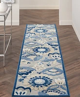Nourison Home Aloha ALH17 2'3" x 12' Runner Rug