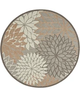 Nourison Home Aloha ALH05 7'10" x Round Outdoor Area Rug