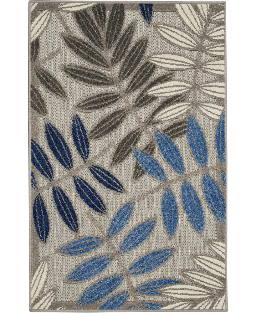 Nourison Home Aloha ALH18 2'8" x 4' Outdoor Area Rug