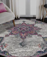 Amer Rugs Montana Isabelle 7'6" x 7'6" Round Area Rug