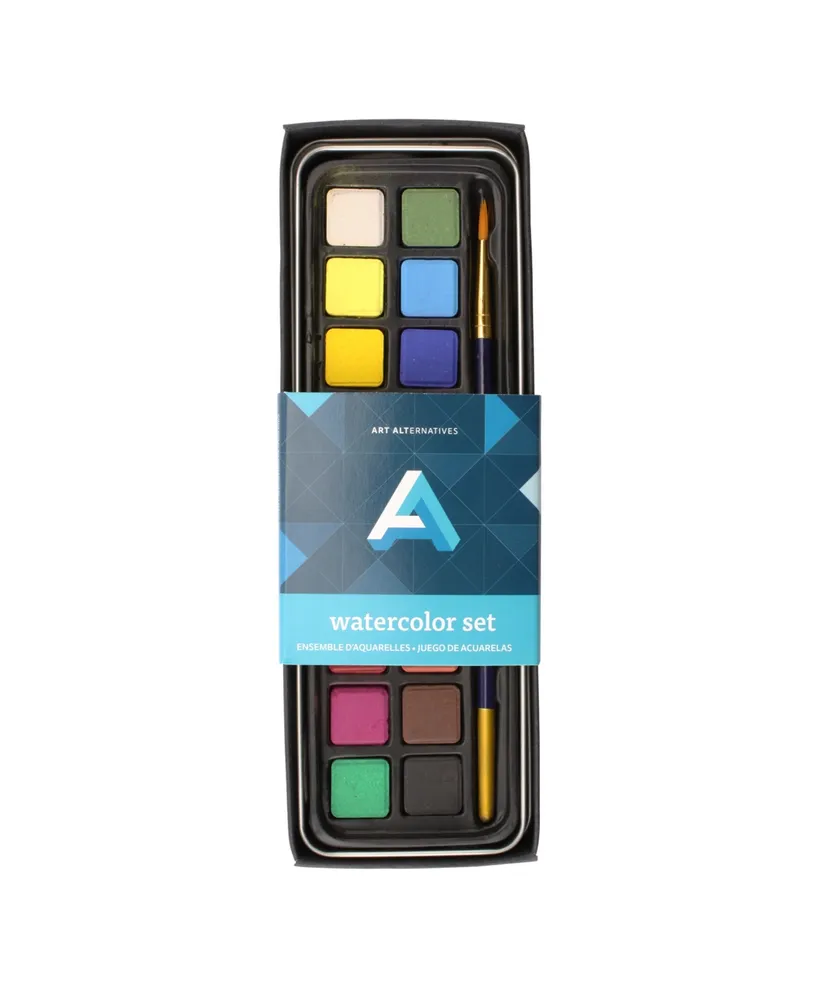 Art Alternatives Watercolor Art Tin Set, 2 Piece