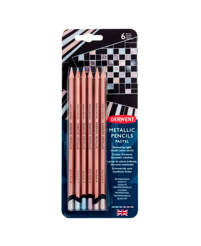 Derwent Metallic Pencil Set, 6 Piece