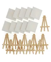 Hello Artist! Party Pack Mini Canvas with Easel Set, 20 Piece