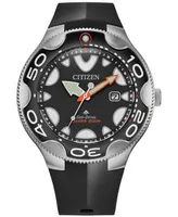 Citizen Eco-Drive Men's Promaster Orca Black Rubber Strap Watch 46mm