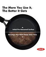 Oxo Obsidian Carbon Steel 12" Frypan