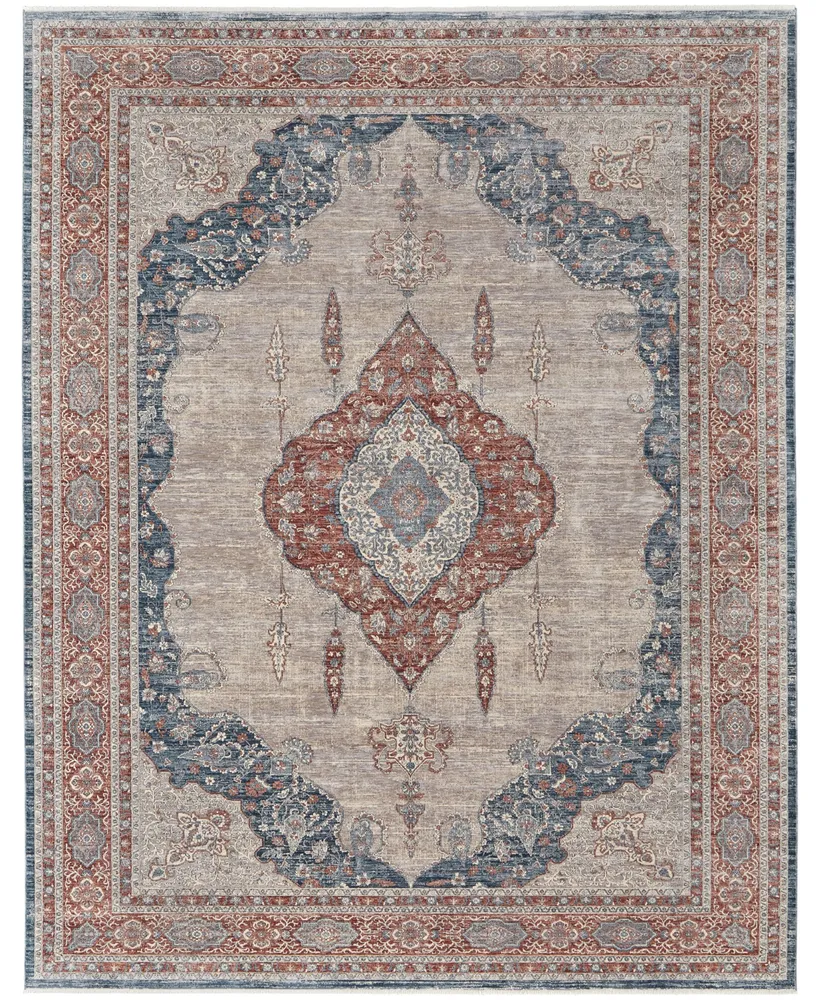 Feizy Marquette R39GR 6'7" x 9'10" Area Rug