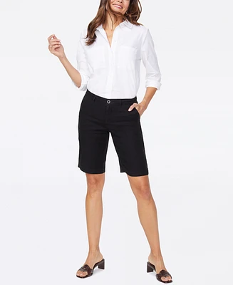 Nydj Women's Bermuda Linen Shorts